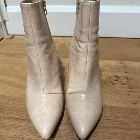 Beige ankle boots - Picture 2 of 4